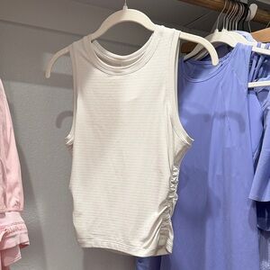 Lululemon Sleeveless Ruched Side Tank Top - Cream